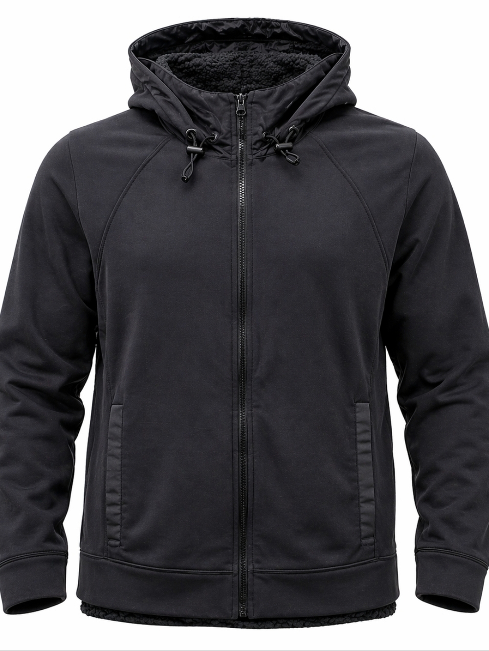 Ralph Lauren LRL Womans Xl Active Black Full Zip Jacket High Collar